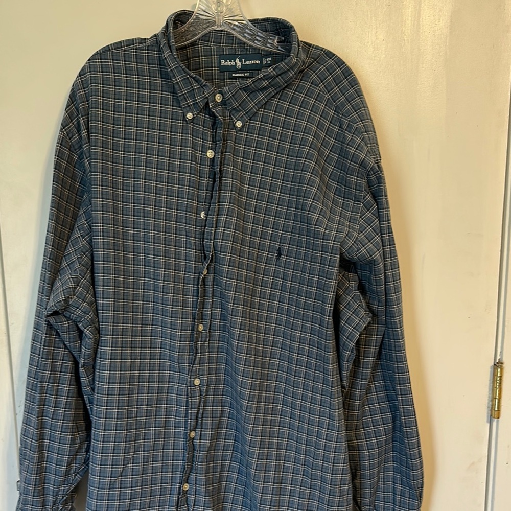 Ralph Lauren Blue Casual Button Down Shirt